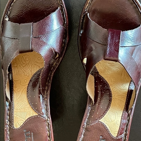 Born leather chunky strap slip on sandals size 7 - Picture 14 of 14